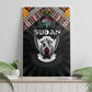 Sudan Roots Canvas Wall Art African Pride in Fingerprint and Tribal Colors