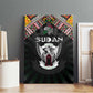 Sudan Roots Canvas Wall Art African Pride in Fingerprint and Tribal Colors