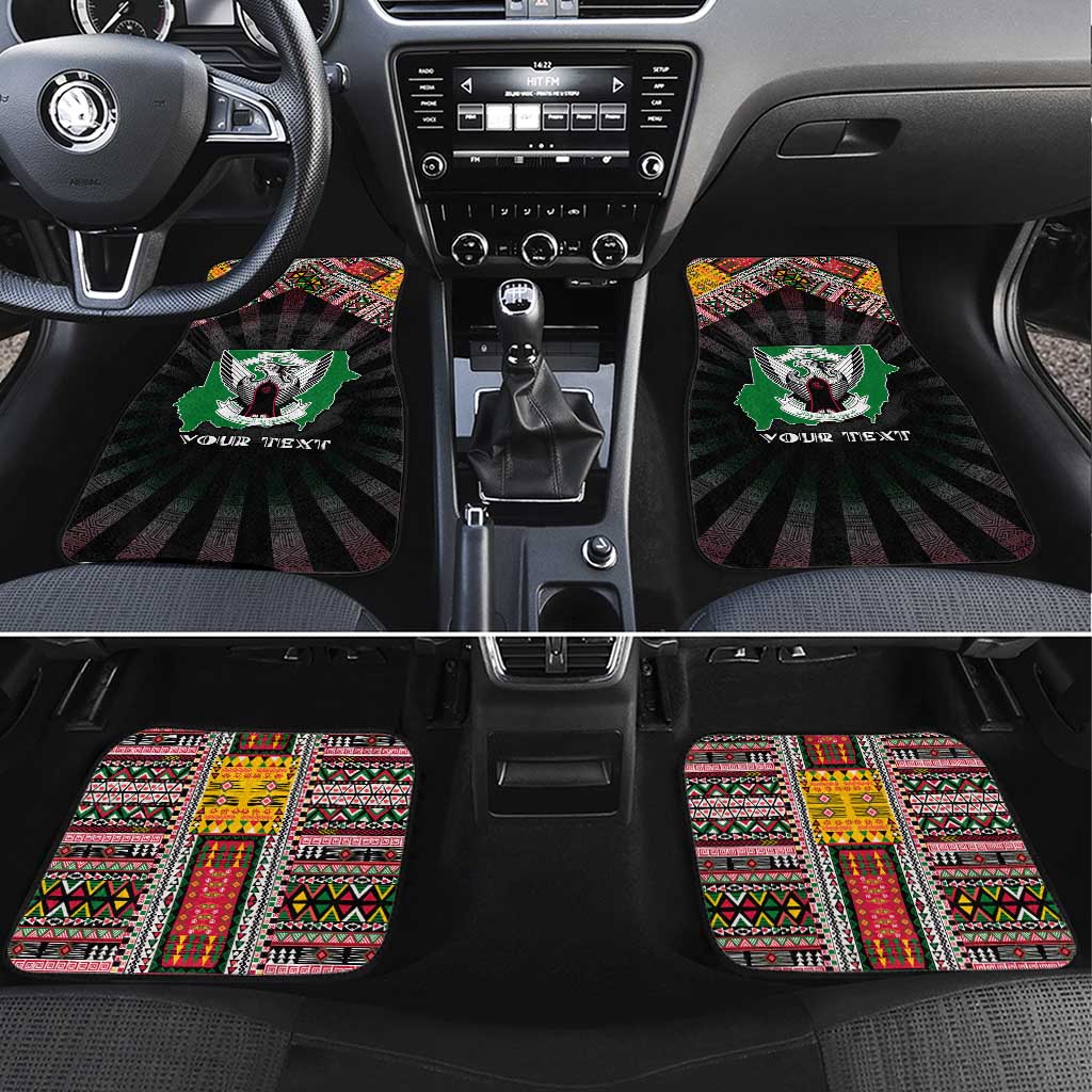 Sudan Roots Car Mats African Pride in Fingerprint and Tribal Colors