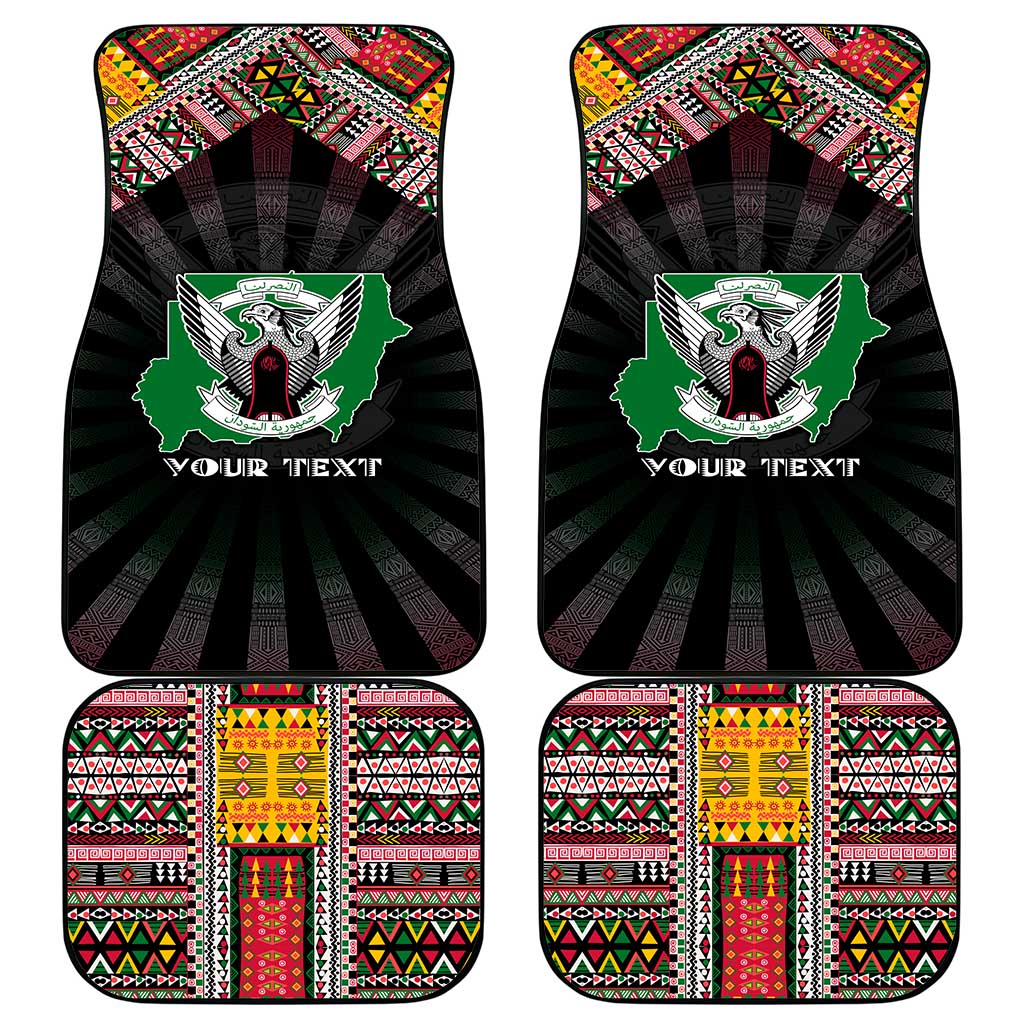 Sudan Roots Car Mats African Pride in Fingerprint and Tribal Colors