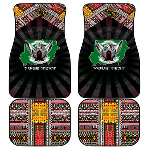 Sudan Roots Car Mats African Pride in Fingerprint and Tribal Colors