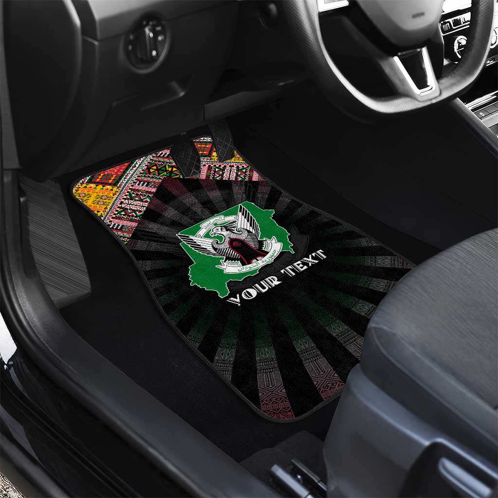 Sudan Roots Car Mats African Pride in Fingerprint and Tribal Colors