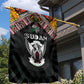Sudan Roots Garden Flag African Pride in Fingerprint and Tribal Colors