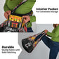 Sudan Roots Grocery Bag African Pride in Fingerprint and Tribal Colors