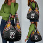 Sudan Roots Grocery Bag African Pride in Fingerprint and Tribal Colors