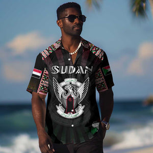 Personalized Sudan Roots Hawaiian Shirt African Pride in Fingerprint and Tribal Colors