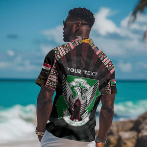 Personalized Sudan Roots Hawaiian Shirt African Pride in Fingerprint and Tribal Colors