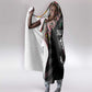 Sudan Roots Hooded Blanket African Pride in Fingerprint and Tribal Colors