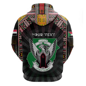 Personalized Sudan Roots Hoodie African Pride in Fingerprint and Tribal Colors