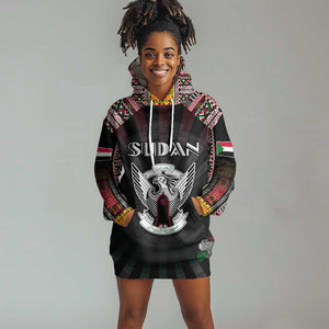 Personalized Sudan Roots Hoodie Dress African Pride in Fingerprint and Tribal Colors