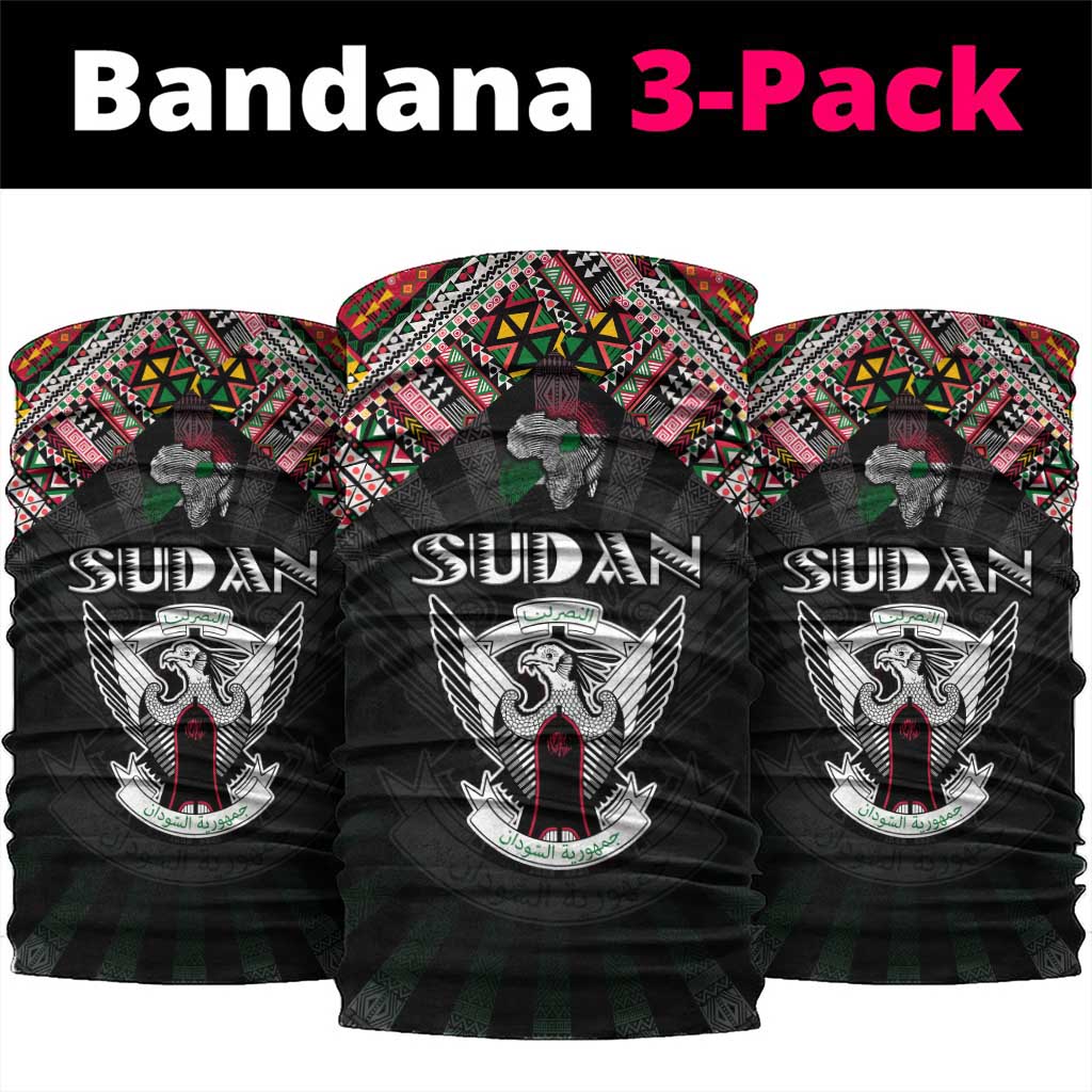 Sudan Roots Neck Gaiter African Pride in Fingerprint and Tribal Colors DT02