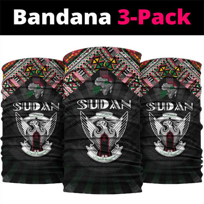 Sudan Roots Neck Gaiter African Pride in Fingerprint and Tribal Colors DT02