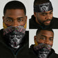Sudan Roots Neck Gaiter African Pride in Fingerprint and Tribal Colors DT02