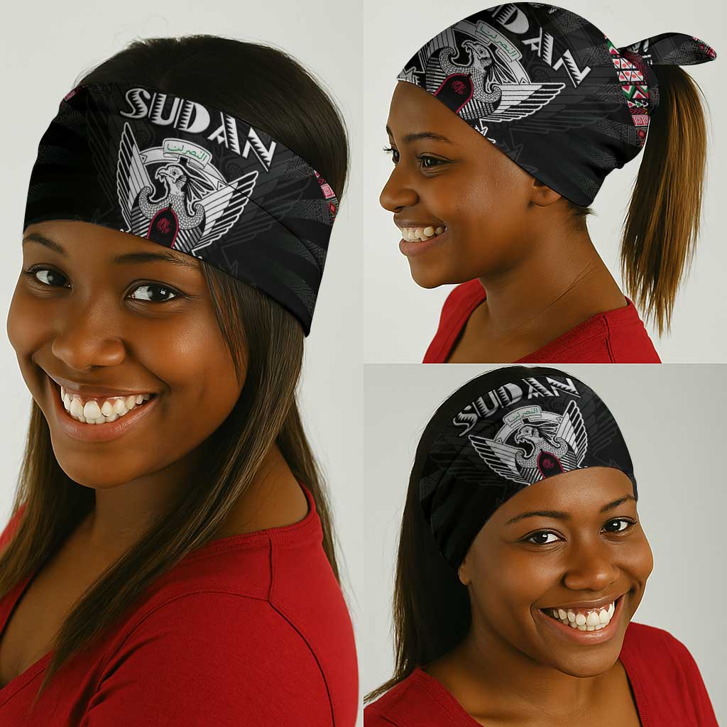 Sudan Roots Neck Gaiter African Pride in Fingerprint and Tribal Colors DT02