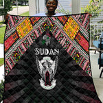 Sudan Roots Quilt African Pride in Fingerprint and Tribal Colors