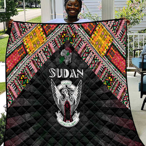 Sudan Roots Quilt African Pride in Fingerprint and Tribal Colors