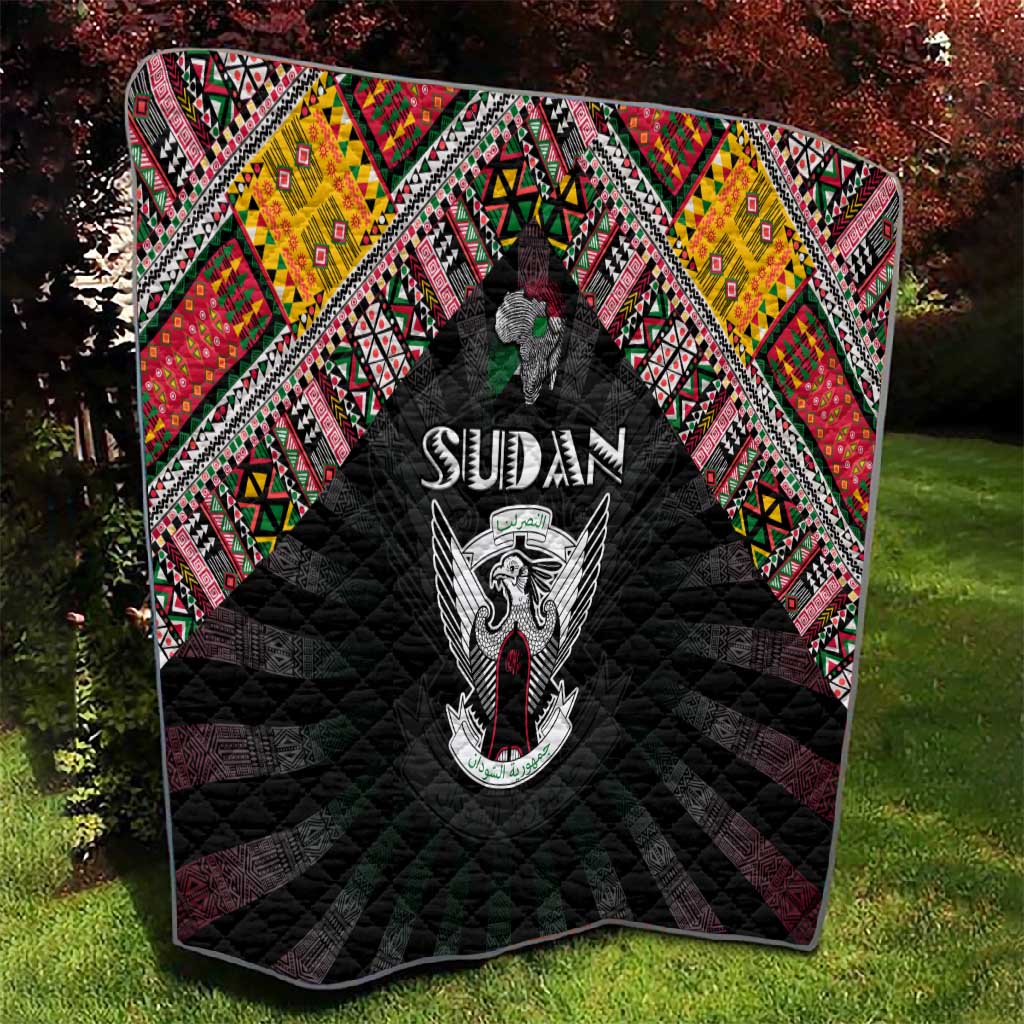 Sudan Roots Quilt African Pride in Fingerprint and Tribal Colors