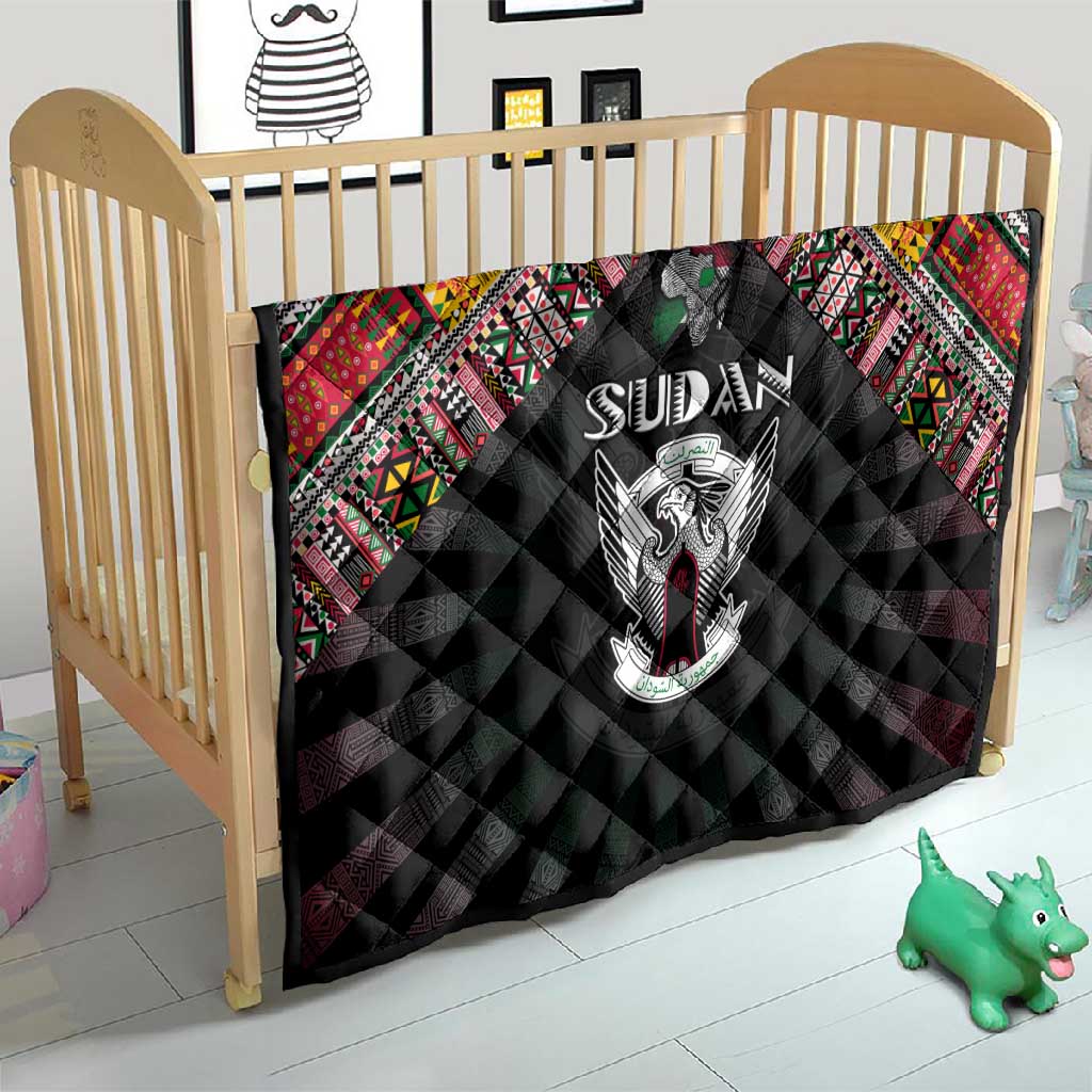 Sudan Roots Quilt African Pride in Fingerprint and Tribal Colors