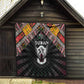 Sudan Roots Quilt African Pride in Fingerprint and Tribal Colors