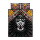 Sudan Roots Quilt Bed Set African Pride in Fingerprint and Tribal Colors