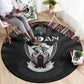 Sudan Roots Round Carpet African Pride in Fingerprint and Tribal Colors