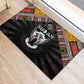 Sudan Roots Rubber Doormat African Pride in Fingerprint and Tribal Colors