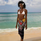 Sudan Roots Sarong African Pride in Fingerprint and Tribal Colors