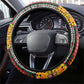 Sudan Roots Steering Wheel Cover African Pride in Fingerprint and Tribal Colors