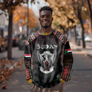 Personalized Sudan Roots Sweatshirt African Pride in Fingerprint and Tribal Colors