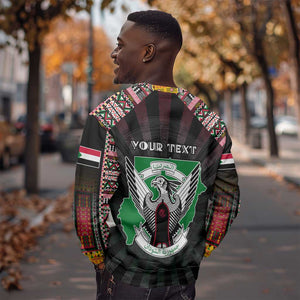 Personalized Sudan Roots Sweatshirt African Pride in Fingerprint and Tribal Colors