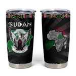 Sudan Roots Tumbler Cup African Pride in Fingerprint and Tribal Colors