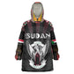 Personalized Sudan Roots Wearable Blanket Hoodie African Pride in Fingerprint and Tribal Colors
