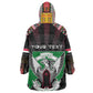 Personalized Sudan Roots Wearable Blanket Hoodie African Pride in Fingerprint and Tribal Colors