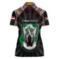 Personalized Sudan Roots Women Polo Shirt African Pride in Fingerprint and Tribal Colors