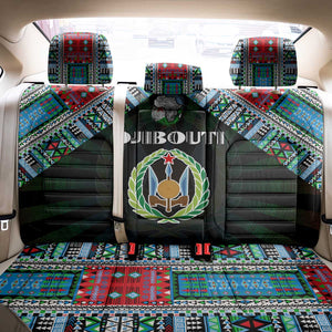 Djibouti Roots Back Car Seat Cover African Pride in Fingerprint and Tribal Colors