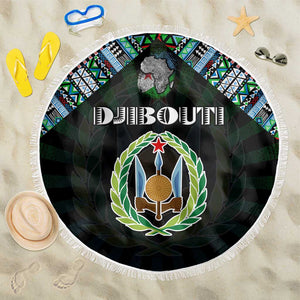 Djibouti Roots Beach Blanket African Pride in Fingerprint and Tribal Colors