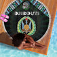 Djibouti Roots Beach Blanket African Pride in Fingerprint and Tribal Colors