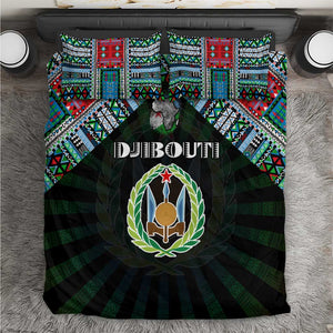 Djibouti Roots Bedding Set African Pride in Fingerprint and Tribal Colors