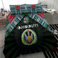 Djibouti Roots Bedding Set African Pride in Fingerprint and Tribal Colors