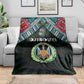 Djibouti Roots Blanket African Pride in Fingerprint and Tribal Colors