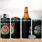 Djibouti Roots 4 in 1 Can Cooler Tumbler African Pride in Fingerprint and Tribal Colors