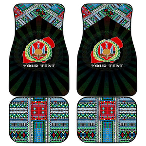 Djibouti Roots Car Mats African Pride in Fingerprint and Tribal Colors