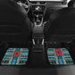 Djibouti Roots Car Mats African Pride in Fingerprint and Tribal Colors