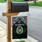 Djibouti Roots Garden Flag African Pride in Fingerprint and Tribal Colors