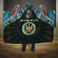Djibouti Roots Hooded Blanket African Pride in Fingerprint and Tribal Colors