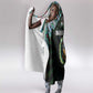 Djibouti Roots Hooded Blanket African Pride in Fingerprint and Tribal Colors