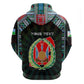 Personalized Djibouti Roots Hoodie African Pride in Fingerprint and Tribal Colors