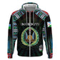 Personalized Djibouti Roots Hoodie African Pride in Fingerprint and Tribal Colors