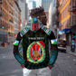 Personalized Djibouti Roots Hoodie African Pride in Fingerprint and Tribal Colors