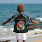 Personalized Djibouti Roots Kid Hawaiian Shirt African Pride in Fingerprint and Tribal Colors